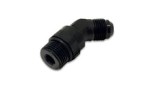 Load image into Gallery viewer, Vibrant -6AN Male Flare to Male -8AN ORB Swivel 45 Degree Adapter Fitting - Anodized Black