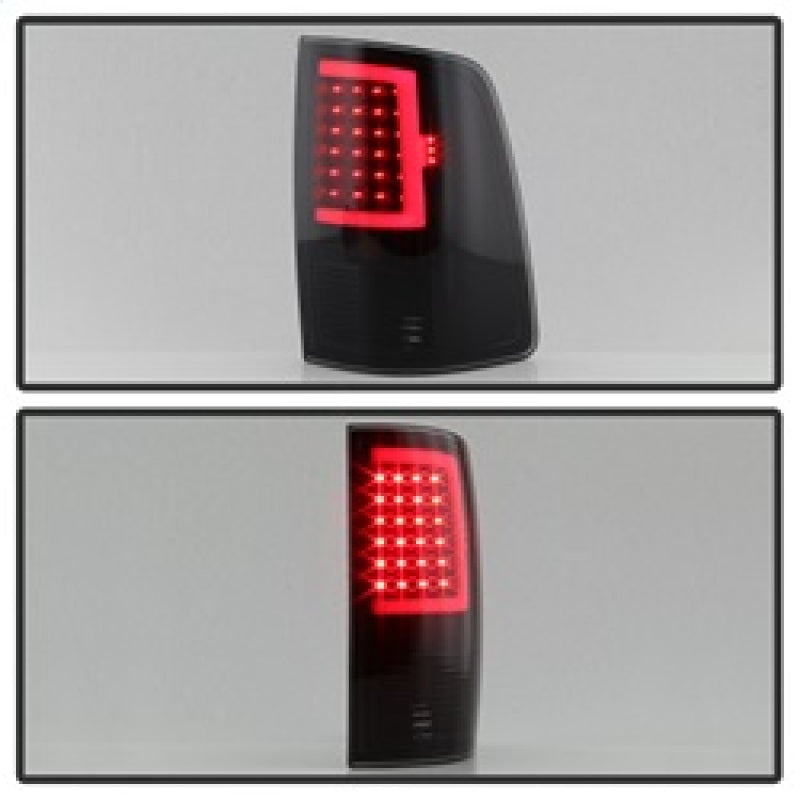 xTune 13-18 Dodge Ram 1500 (LED Model Only) LED Tail Lights - Blk Smk (ALT-ON-DRAM13V2-LBLED-BSM)