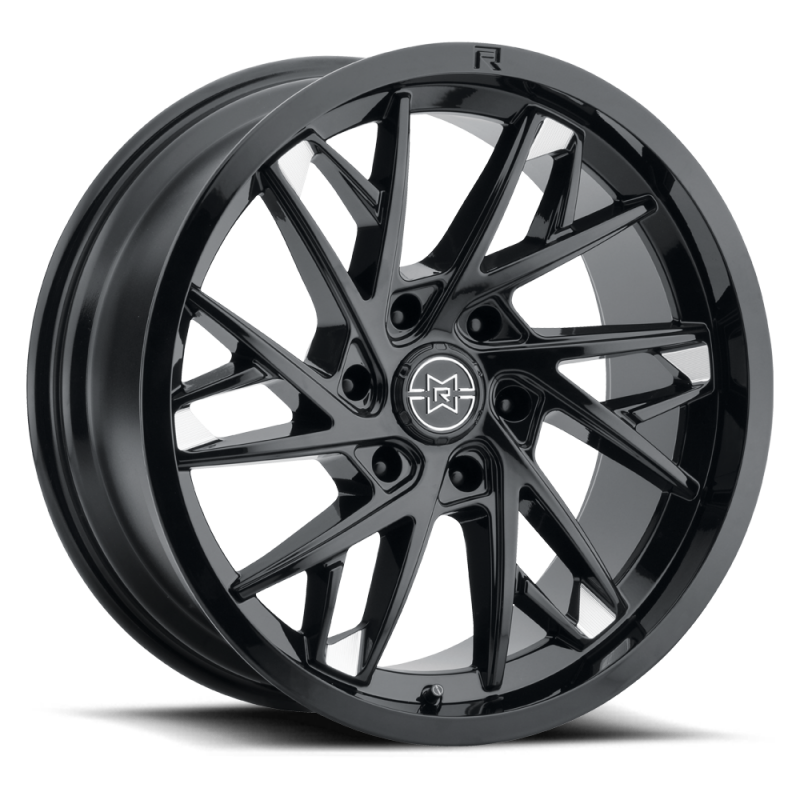 Method Raised MR801 20x10 / 8x180 BP / -18mm Offset / 124.1mm Bore - Gloss Black Milled Wheel