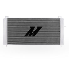 Load image into Gallery viewer, Mishimoto 99-14 Chevrolet Silverado 1500 V8 performance aluminum radiator front view.