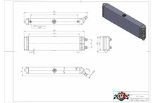 Load image into Gallery viewer, CSF Universal Dual-Pass Internal/External Oil Cooler - 22.0in L x 5.0in H x 2.25in W