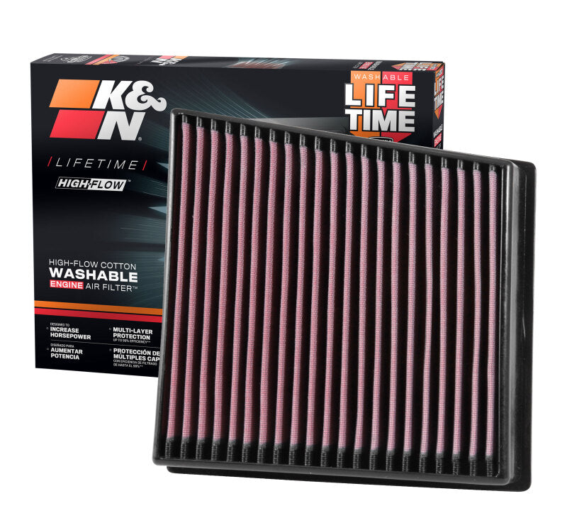 K&N 2017 Chevrolet Silverado 2500HD V8-6.6L DSL Replacement Drop In Air Filter