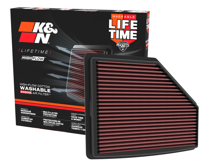 K&N 21-22 Acura TLX V6 3.0L Replacement Air Filter