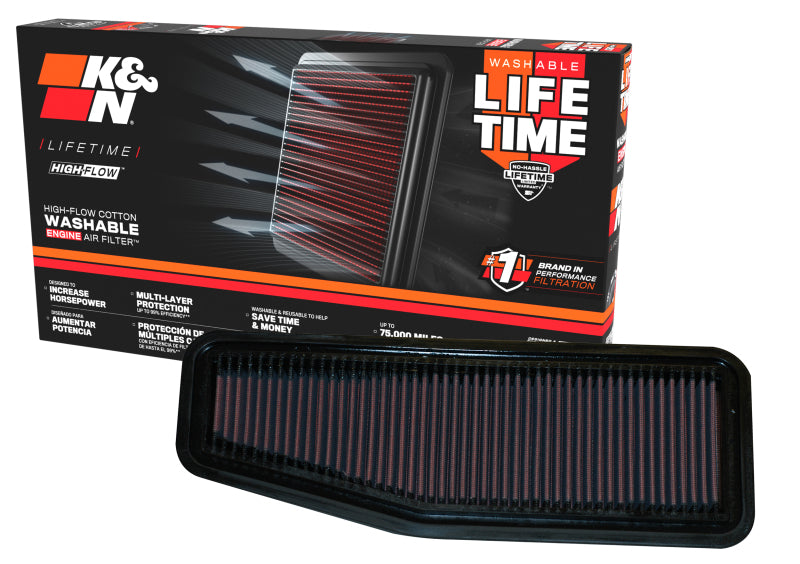 K&N 00-06 Toyota Previa / Rav4 2.0L/2.4L Drop In Air Filter