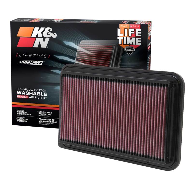 K&N 01-06 Toyota Camry / 04-10 Sienna / 01-09 Highlander / 03-06 Lexus RX330 Drop In Air Filter