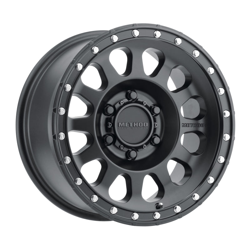 Method MR315 18x9 +18mm Offset 6x5.5 106.25mm CB Matte Black Wheel