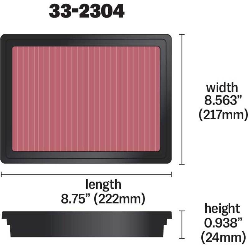 K&N 05-08 LGT / 08-11 WRX / STi Drop In Air Filter