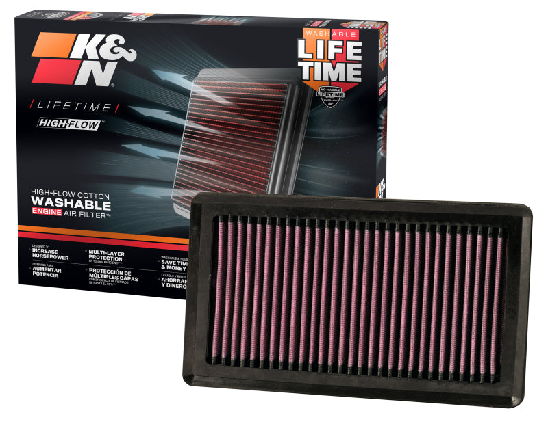 K&N 07 Nissan Versa 1.8L-L4 Drop In Air Filter