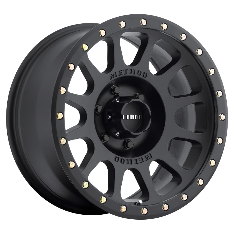 Method MR305 NV 20x10 -18mm Offset 6x5.5 108mm CB Matte Black Wheel