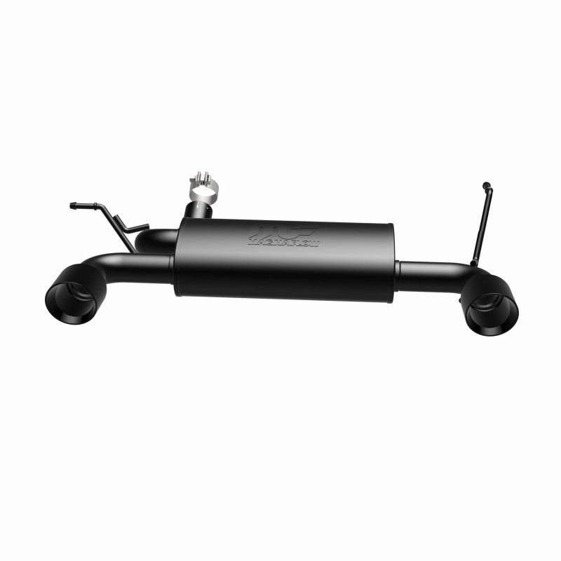 MagnaFlow 07-17 Jeep Wrangler JK 3.8/3.6L Dual Split Rear Exit Black Axle-Back Exhaust