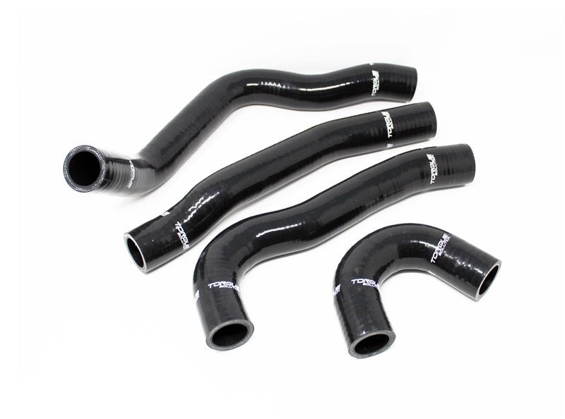 Torque Solution 08-15 Mitsubishi Evolution X Silicone Radiator Hose Kit - Black