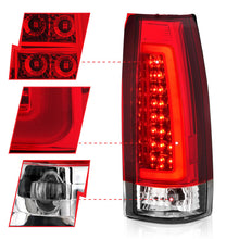 Load image into Gallery viewer, ANZO 1999-2000 Cadillac Escalade LED Taillights Chrome Housing Red/Clear Lens Pair