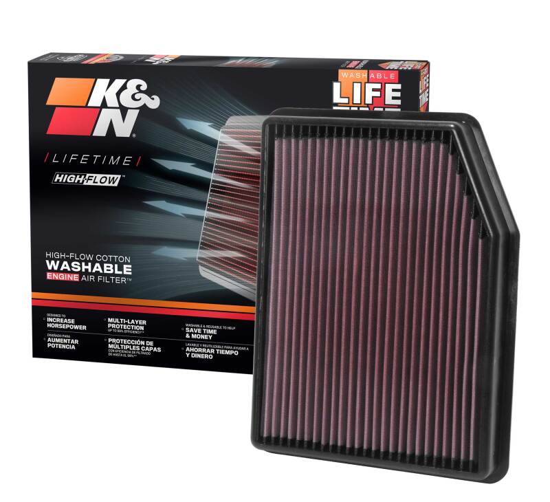 K&N 2019 Chevrolet Silverado 1500 V8-5.3L F/I Drop In Air Filter