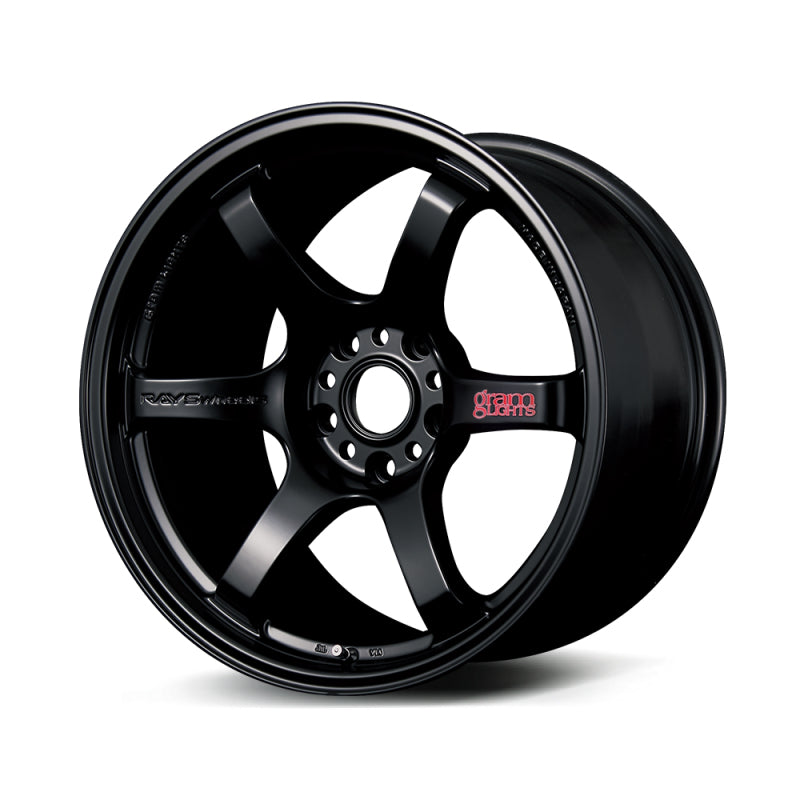 Gram Lights 57DR 18x8.5 +37 5-100 Semi Gloss Black Wheel