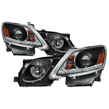 Load image into Gallery viewer, Black Spyder headlights for Lexus GS 300/350/450 06-11, HID model, OEM quality.