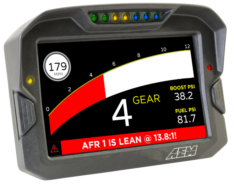 AEM CD-7 Non Logging GPS Enabled Race Dash Carbon Fiber Digital Display w/o VDM (CAN Input Only)