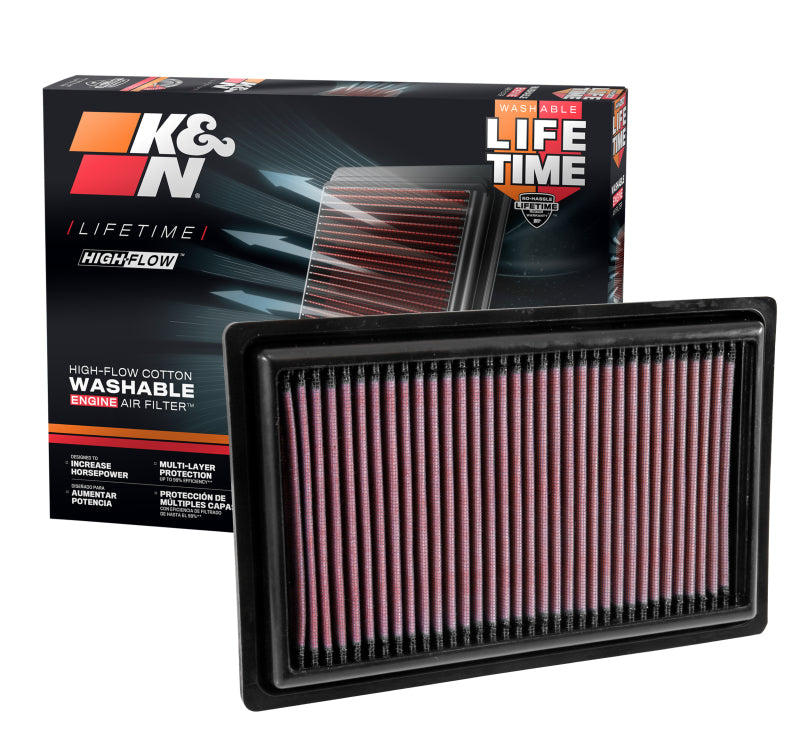 K&N Replacement Panel Air Filter 2015 Mercedes Benz C250 2.0L L4