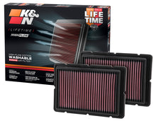 Load image into Gallery viewer, K&amp;N Replacement Air Filter 05-09 Ferrari F360 11.125in O/S Length x 7.625 O/S Width x 1.313in H