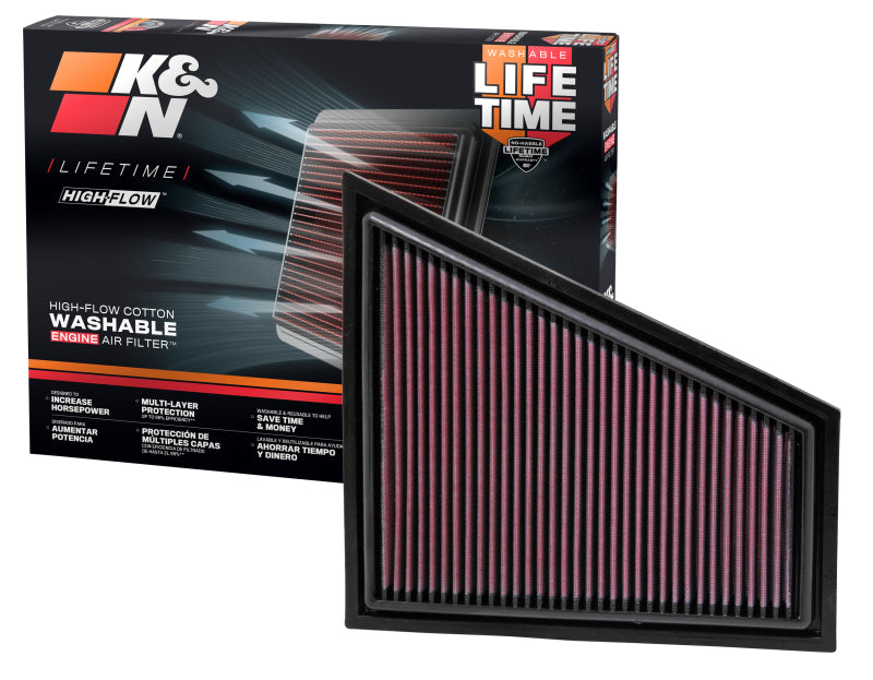 K&N 09-10 BMW Z4 2.5/3.0L-L6 Drop In Air Filter