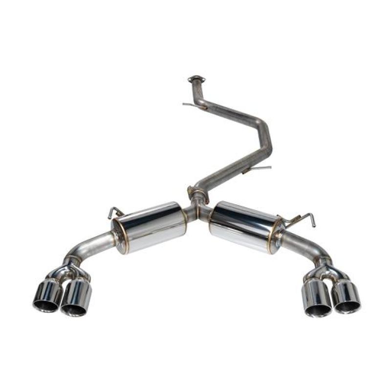 Remark 2019+ Toyota Corolla Hatchback quad-exit cat-back exhaust stainless steel system.