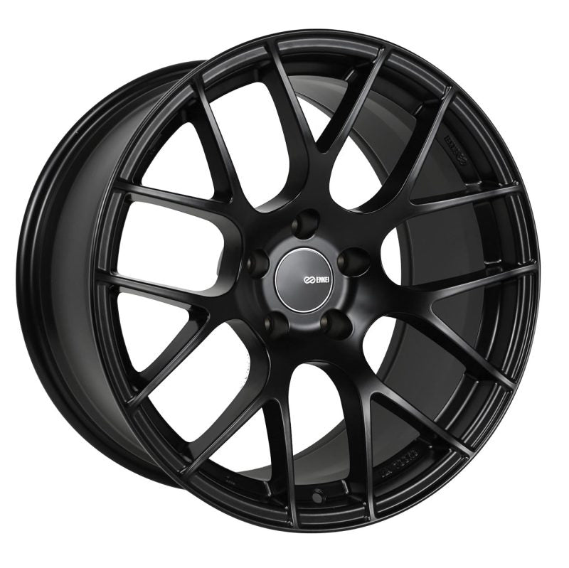 Enkei Raijin 19x9.5 35mm Offset 5x120 Bolt Pattern 72.6 Hub Bore Black Wheel