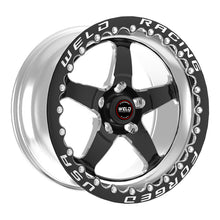 Load image into Gallery viewer, Weld S71 15x11.33 / 5x115 Conical Lug / 6.5in BS Black Wheel 3.18in ID (Medium) - Single Beadlock