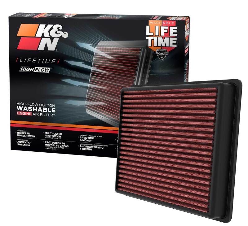 K&N 2022 Toyota Tundra V6-3.5L F/I Turbo Replacement Air Filter