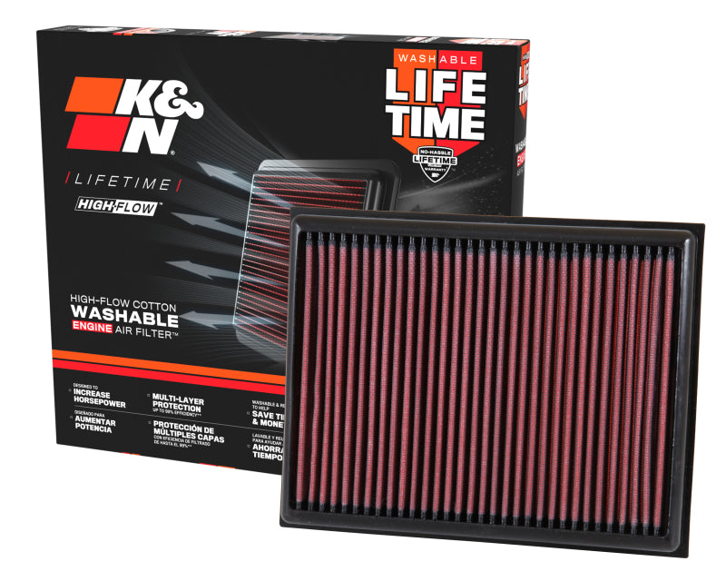 K&N 15-17 Nissan NP300 L4-2.3L DSL Drop In Air Filter