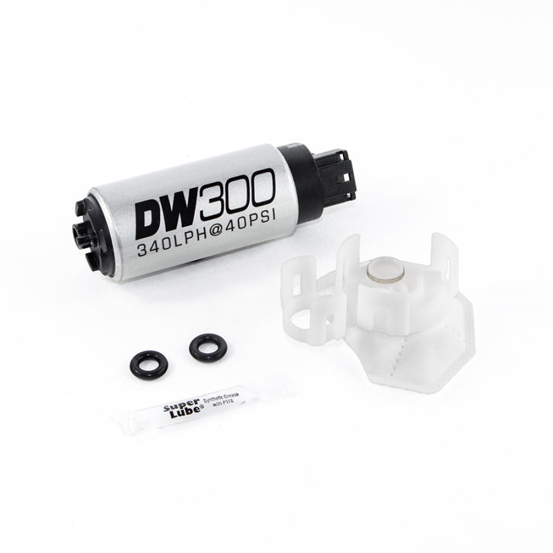 DeatschWerks 340lph DW300C Compact Fuel Pump w/Install Kit 08-15 Mitsubishi EVO X (w/o Clips)