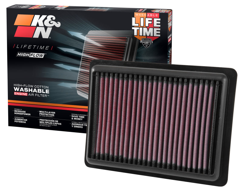 K&N 16-18 Chevrolet Spark L4-1.4L F/I Replacement Drop In Air Filter