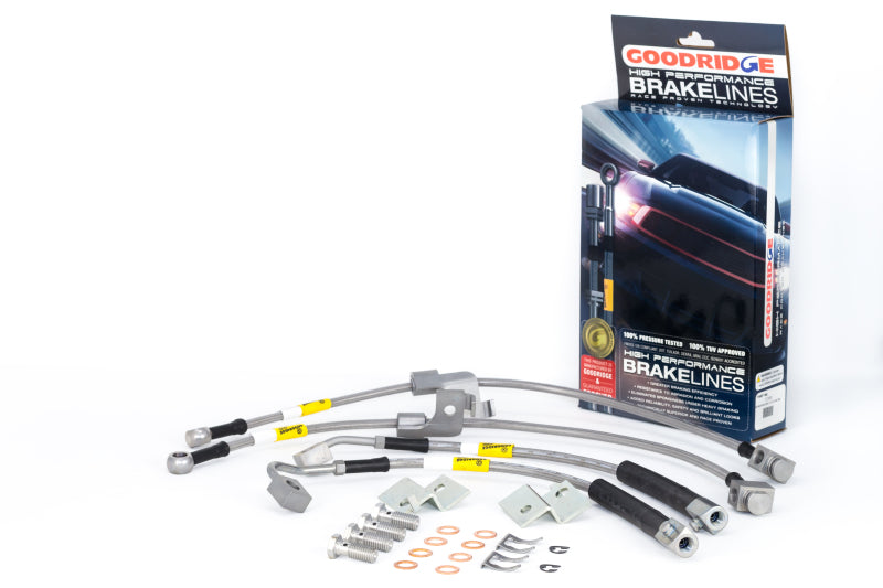 Goodridge 15-17 Ford Mustang GT Stainless Steel Brake Line Kit