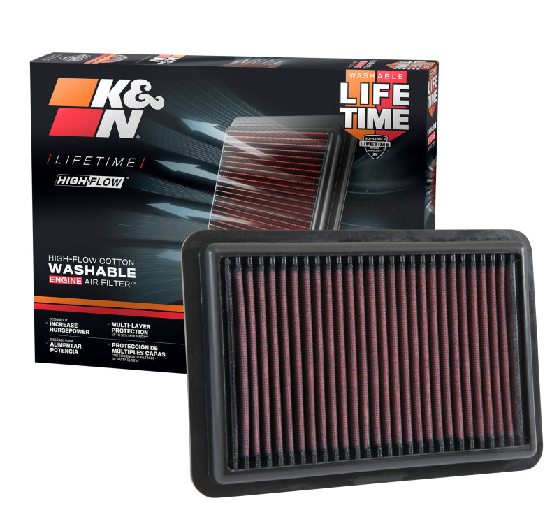 K&N 2017 Hyundai Elantra L4-20L F/I Replacement Drop In Air Filter