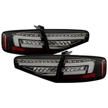 Load image into Gallery viewer, Spyder 13-16 Audi A4 4DR LED Tail Lights LED Clear Reverse Lights - Black ALT-YD-AA413-SEQ-BK