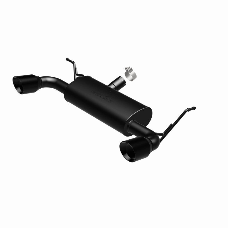 MagnaFlow 07-17 Jeep Wrangler JK 3.8/3.6L Dual Split Rear Exit Black Axle-Back Exhaust