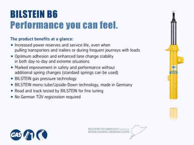 Bilstein B6 Performance 91-95 Toyota MR2 L4 2.2L/2.0L Turbo Front Right Twintube Shock