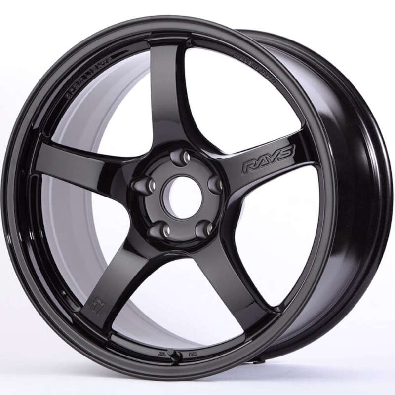 Gram Lights 57CR 18x8.5 +37 5x114.3 Gloss Black Wheel