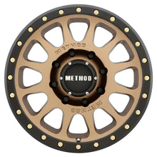 Load image into Gallery viewer, Method MR305 NV HD 18x9 +18mm Offset 8x6.5 130.81mm CB Method Bronze/Black Street Loc Wheel