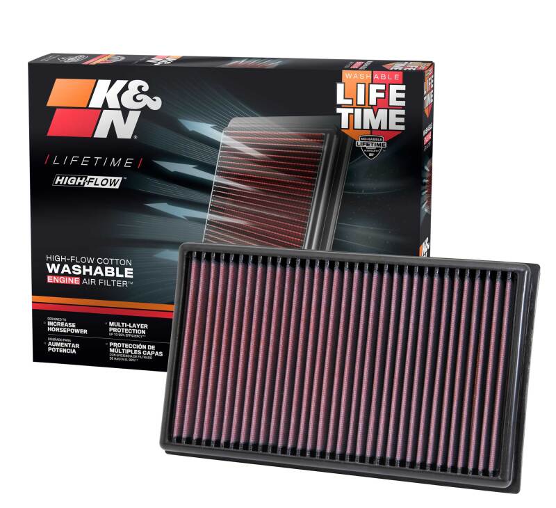 K&N Replacement Air FIlter 12-13 VW Golf VII 1.6L/2.0L DSL / 13 Audi A3 1.6L/2.0L DSL/13 A3 1.8L F/I