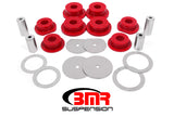 BMR 08-18 Dodge Challenger Rear Cradle Bushing Kit Polyurethane - Red