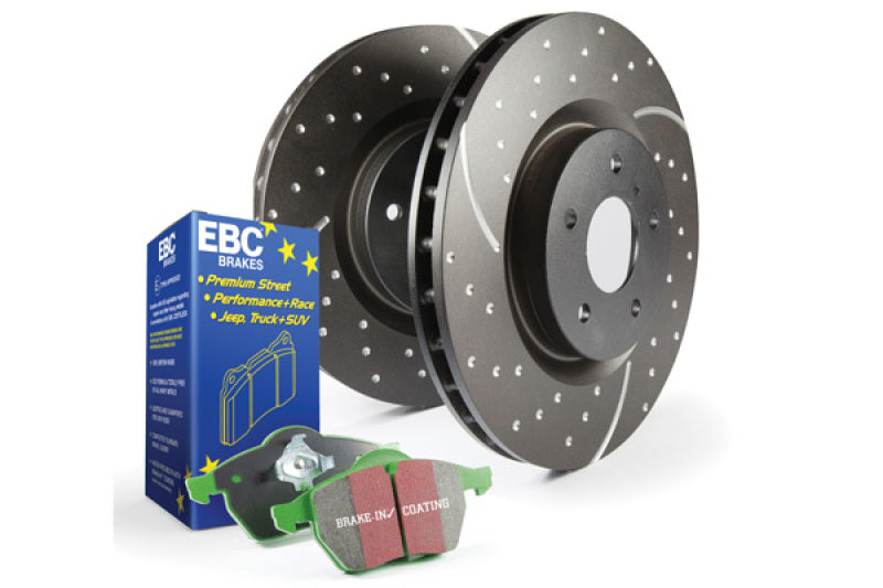 EBC S10 Kits Greenstuff Pads with GD Rotors for SUV/Light Truck braking improvement.