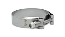 Load image into Gallery viewer, Vibrant SS T-Bolt Clamps Pack of 2 Size Range: 1.89in to 2.10in O.D.