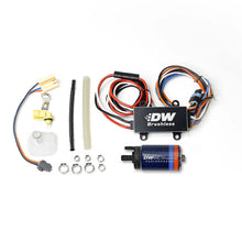 Load image into Gallery viewer, DeatschWerks DW440 440lph Brushless Fuel Pump w/ PWM Controller &amp; Install Kit 2015+ Ford Mustang GT