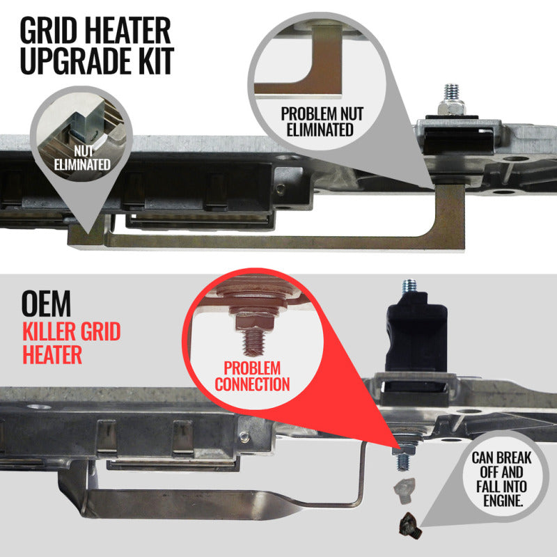 BD Diesel 11-24 Dodge (Ram) 2500/3500 6.7L Cummins Killer Grid Heater Upgrade Kit