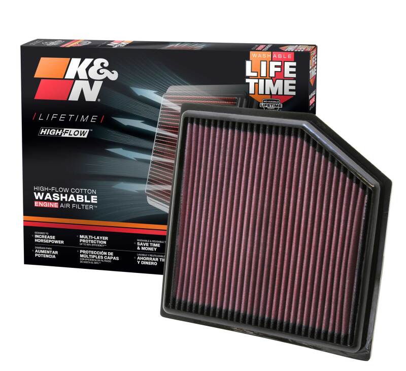 K&N 08-11 Lexus GS460 4.6L-V8 Drop In Air Filter