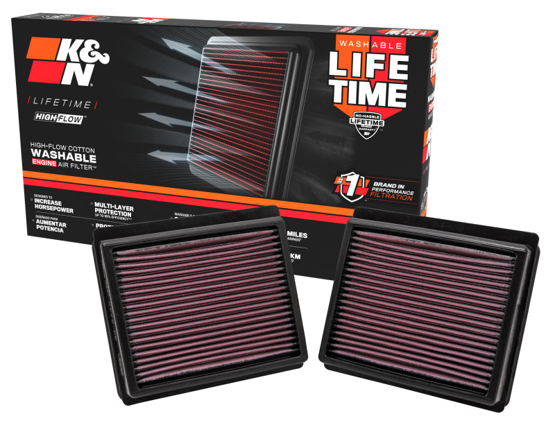 K&N Replacement Air Filter INFINITI M35 3.5L V6; 09-10 (2 PER BOX)