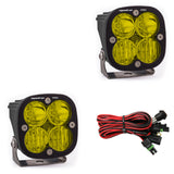 Baja Designs Squadron Pro Series Driving Combo Pattern Pair LED Light Pods - Amber