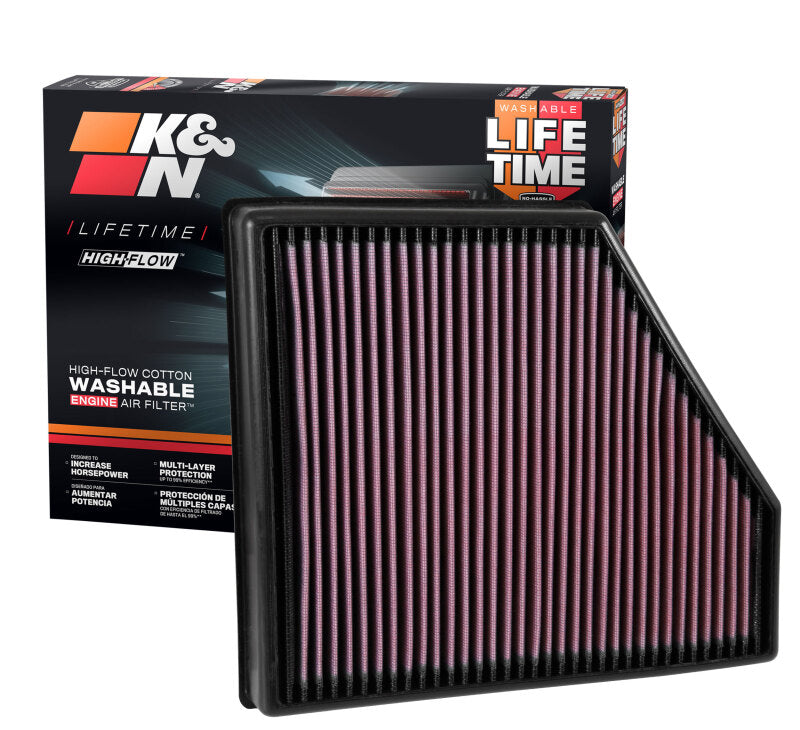 K&N 2016 Chevy Camaro SS 6.2L Drop In Air Filter