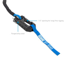 Load image into Gallery viewer, Borne Off-Road Winch Hook - 3/8in Rope - Hand Strap - Blue