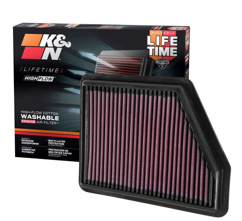 K&N 2016 Honda Civic L4-2.0L Replacement Drop In Air Filter