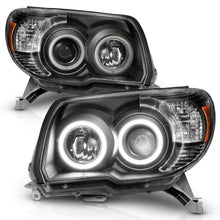 Load image into Gallery viewer, ANZO 2006-2009 Toyota 4Runner Projector Headlights w/ Halo Black